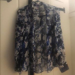 Cute button up silky shirt